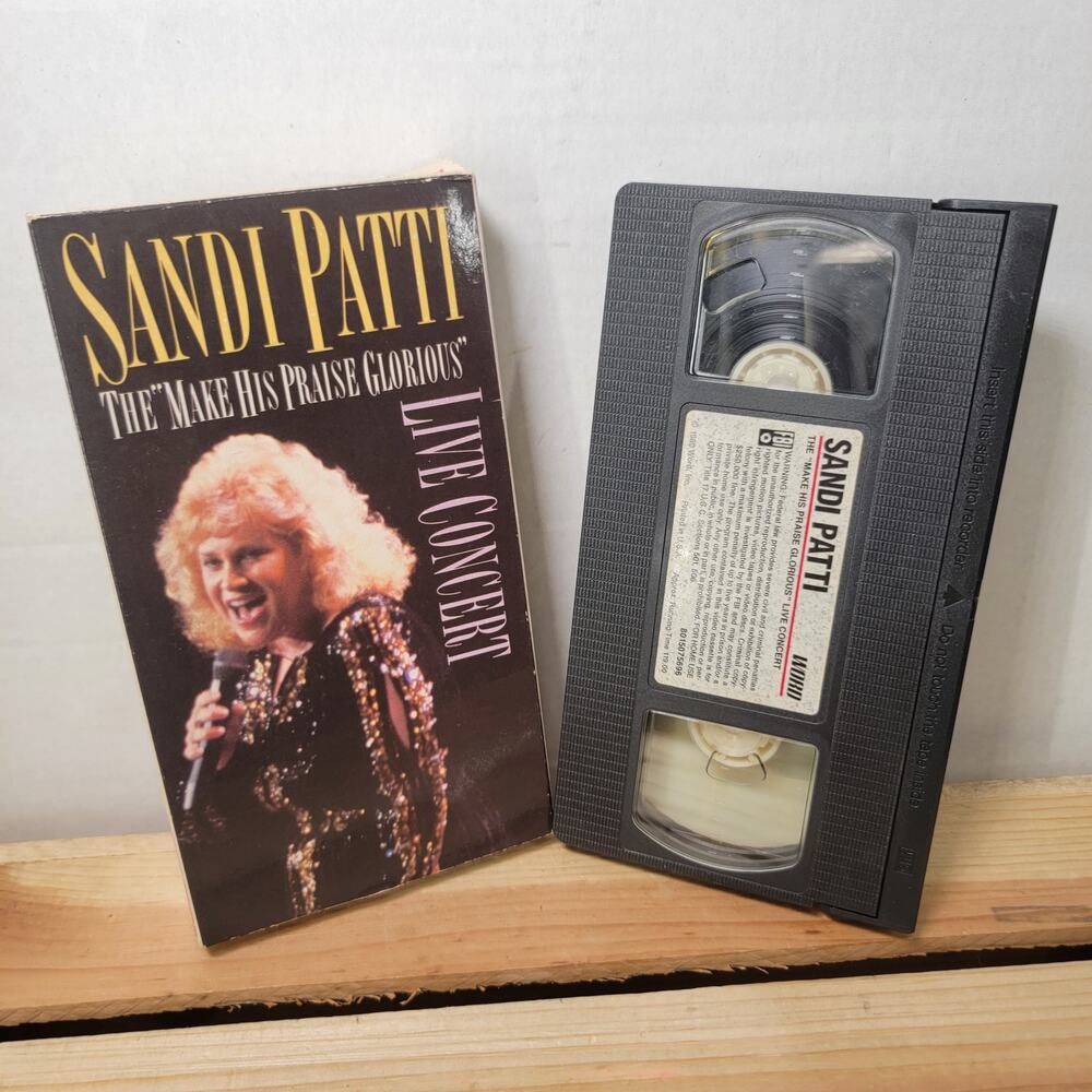 VINTAGE VHS Sandi Patti: The “Make His Praise Glorious” Live Concert 1989